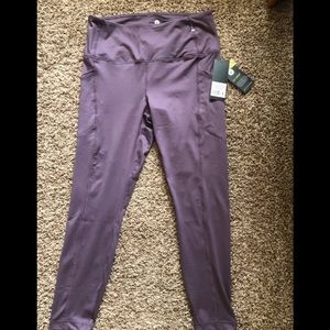 Velocity Purple “no sweat” Workout Leggings